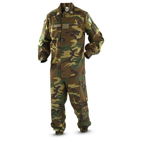 New Italian Military Surplus BDU Set, Woodland - 182535, Overall & Coveralls at Sportsman's Guide