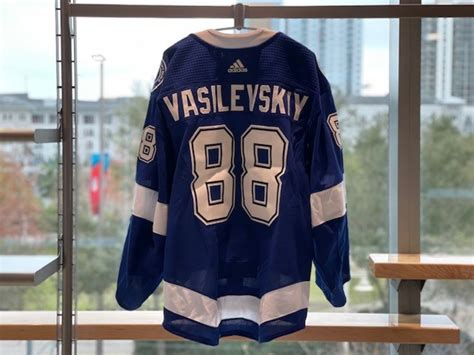 'to say this is a happy day for the cfl is a monumental understatement'. #88 Andrei Vasilevskiy Tampa Bay Lightning 2021 Banner ...