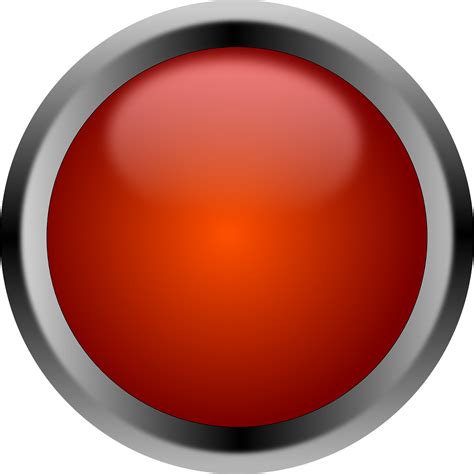 Button Red Round Free Vector Graphic On Pixabay