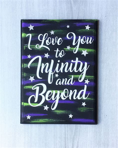 I Love You To Infinity And Beyond Sign Leading Edge Designs Love