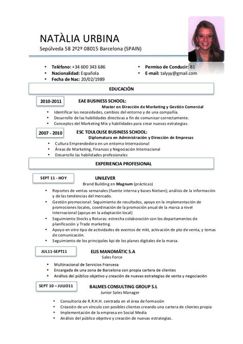 Resume examples for different career niches, experience levels and industries. Curriculum Vitae: Curriculum Vitae Examples In Spanish ...