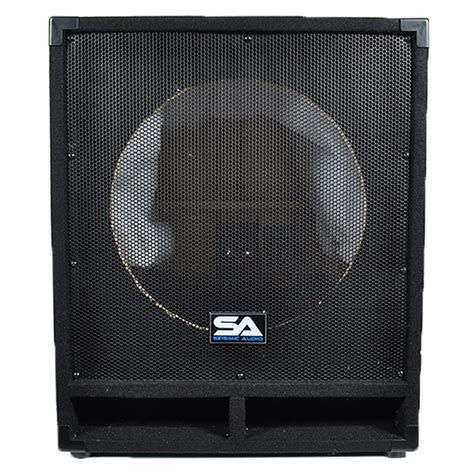 Seismic Audio Pair Of Empty 15 Inch Pro Audio Subwoofer Pa Cabinets