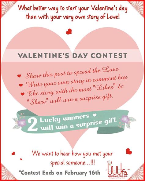 Participate In Valentines Day Contest On Our Facebook Page