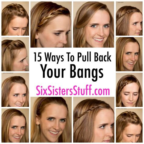 15 Ways To Pull Back Your Bangs Growing Out Bangs Hairstyles With