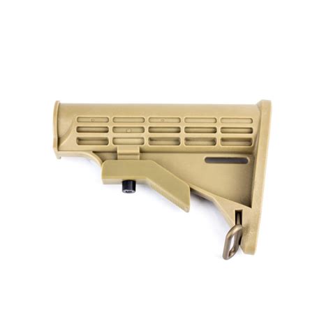 Mil Spec 6 Position Collapsible Buttstock Tan