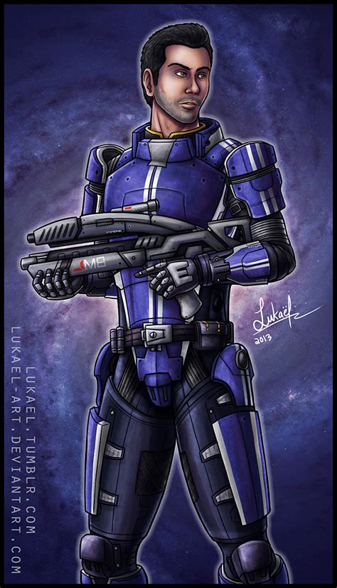 Mass Effect Kaidan Alenko By Lukael Art On Deviantart