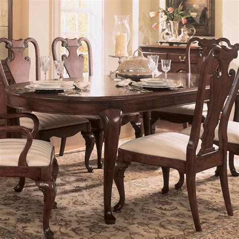 American Drew Cherry Grove Oval Leg Dining Table In Antique Cherry Beyond Stores