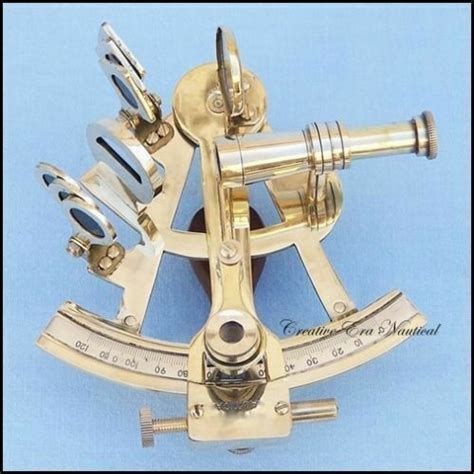 nautical kelvin and hughes vintage brass sextant marine maritime navigational ebay