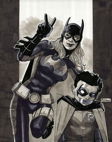 动漫英雄人物：蝙蝠女batgirl插画欣赏 设计之家