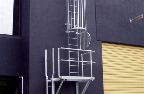 Exterior Or Interior Fixed Steel Roof Access Ladders