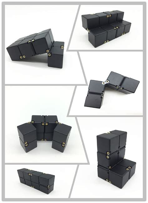 Lifidea Aluminum Alloy Metal Infinity Cube Fidget Cube 6 Colors