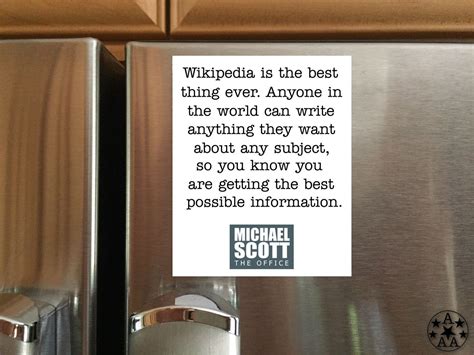 Check spelling or type a new query. Wikipedia quote magnet, fridge magnet, Michael Scott quote ...