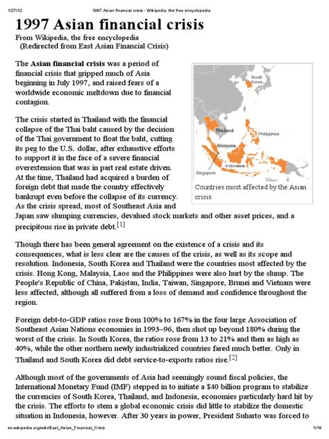 The us raised its interest rates to combat the recession that happened there in the early 1990s: 1997 Asian Financial Crisis - Wikipedia, The Free ...