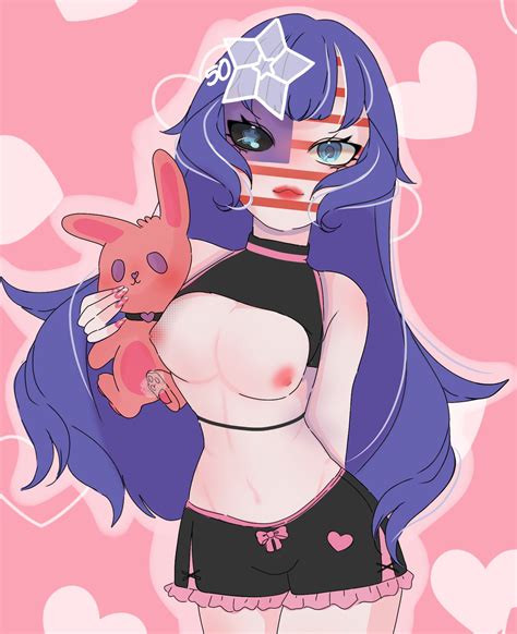 Rule 34 1girls Alternate Version Available Blue Eyes Blue Hair Clothing Countryhumans