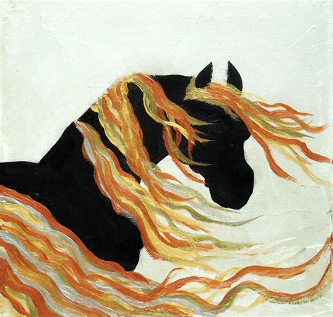 Contemporary Horse Painting By Holly Anderson Fine Art America
