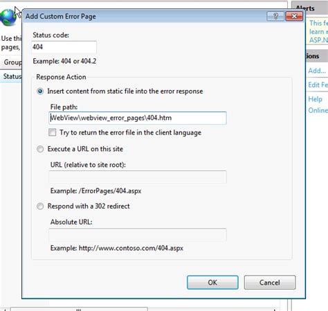 Custom Error Pages In Iis For Windows 7 Stack
