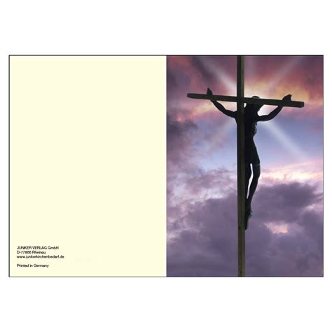 Schmerz ein kreuz, das getragen werden muss. Christliche Osterkarte für Karfreitag Grußkarte A6 ...