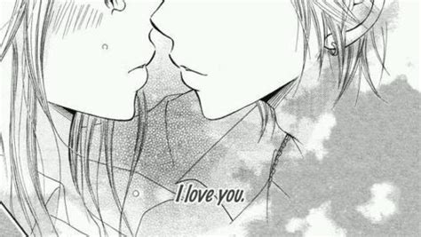 Anime Black And White Couple Kiss Love Inspiring Picture On By A R I S A Whi