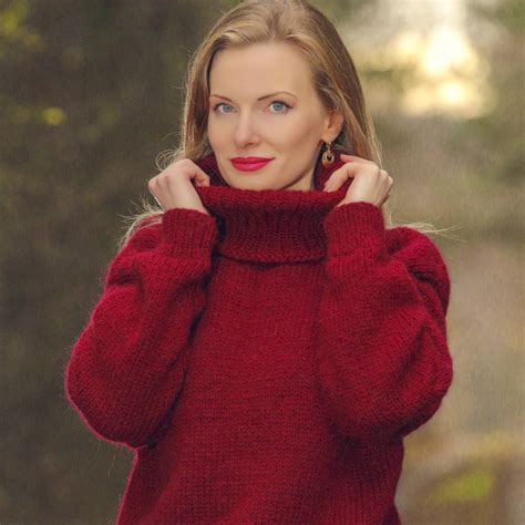Red Wool Sweater By Supertanya Supertanya