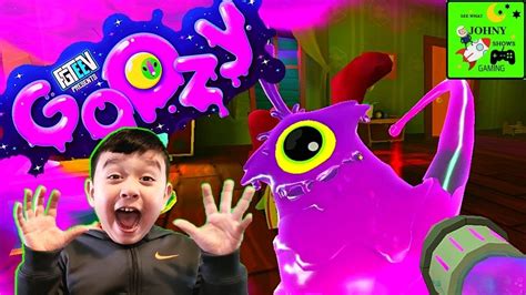johny shows fgteev goozy 1 video game escape slime monster the visitors youtube