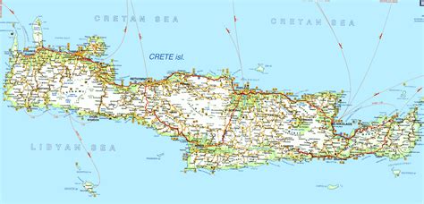 Mapa Kréty Mapa