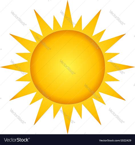 Summer Hot Sun Royalty Free Vector Image Vectorstock