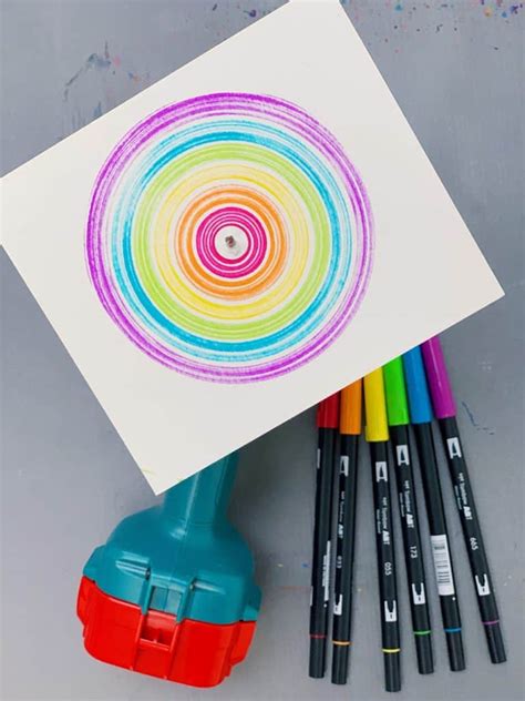 So, you know how to spin a pencil like a pro? DRILL SPIN ART WITH KIDS - Hello Wonderful