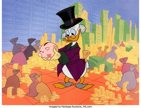 Scrooge Mcduck Money In The Bank Sericel Walt Disney 1997