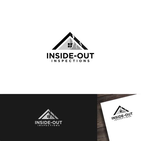 Modern Professional Home Inspection Logo Design For Inside Out