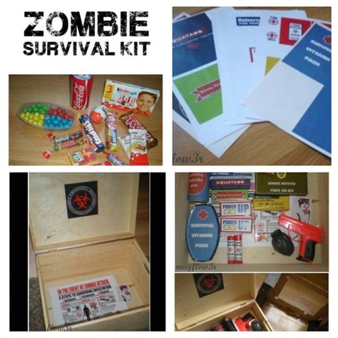 It is to be used with your bugout bag for carry and emergency needs. DIY. . Zombie survival kit. Zombie Gifts or Zombie presents for that hard to shop for Undead in ...