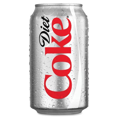 Diet Coke Soft Drink - Cola - 12 fl oz - Can - 24 / Carton gambar png