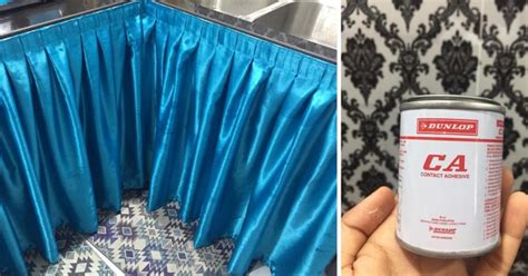 Keadaan dapur sebelum dimasukkan curtain penutup concrete base dapur diy. DIY Langsir Mudah Dan Murah Tapi Cantik Untuk Kabinet ...