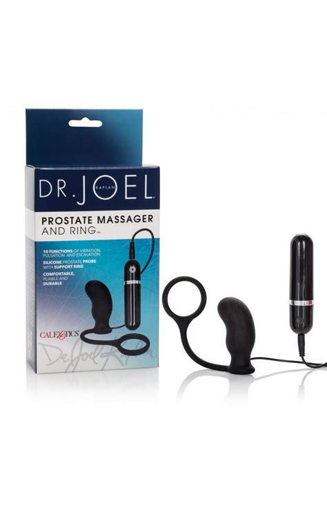 dr joel kaplan 10 function prostate massager and rings black se5664203