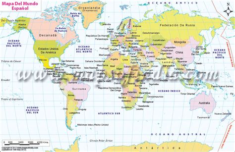 World Map In Spanish Verjaardag Vrouw 2020