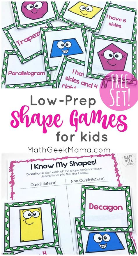 I Know My Shapes Free Shape Games For Kids Shape Games For Kids