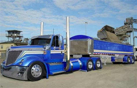 International Lonestar Custom With Matching Dump Show Trucks Big Rig