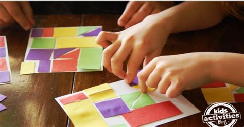 Colorful Math Art Project For Kids Inspired By The Artist Klee