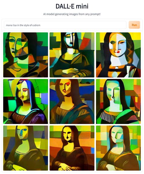 Mona Lisa In The Style Of Cubism Weirddalle