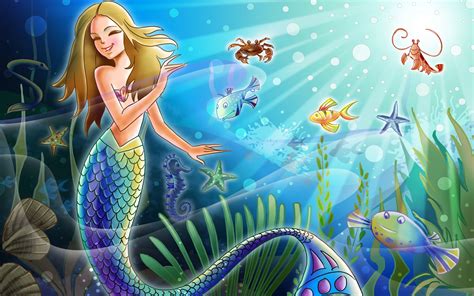 16 Summer Mermaid Hd Wallpaper Basty Wallpaper