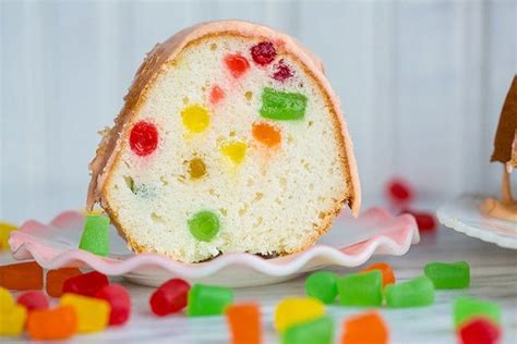 Sift together flour, salt, spices, cream shortening. GumDropCake4-700x467 Gumdrop Cake | Gum drop cake, Dessert ...