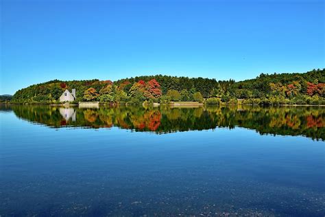 Fall Reflection On The Reservoir Photograph By Monika Salvan Fine Art