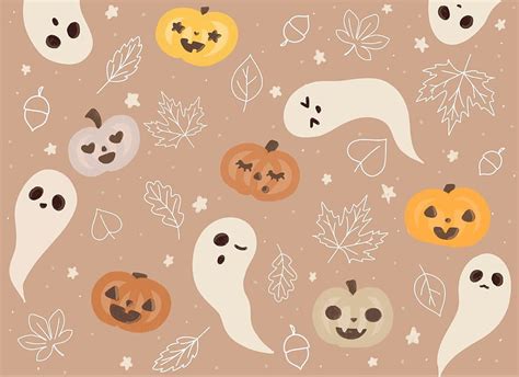 Halloween Halloween Cute Fall Fall Spooky Computer Hd Wallpaper