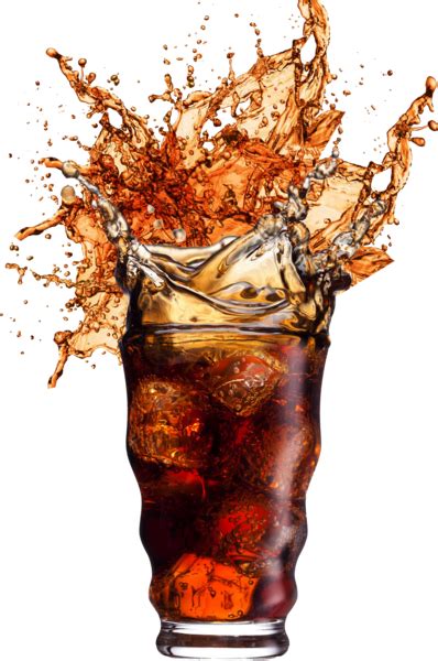 Cola Splash In Glass Psd Official Psds