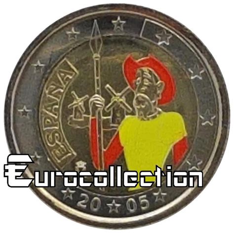 2 Euro Espagne 2005 Don Quichotte Couleur 5 Eurocollection