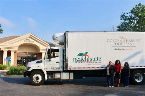Peach State Fcu Supports Golden Harvest Food Bank With Food And
