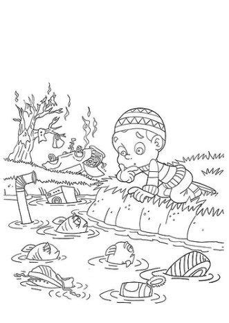 La deforestación y la contaminación ambiental desastre ambiental. Dibujos de Contaminación Ambiental para Niños: Imágenes de ...