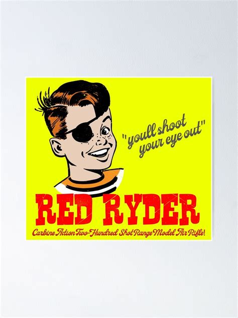 The Red Ryder BB Gun Poster By WatsonCreations Redbubble
