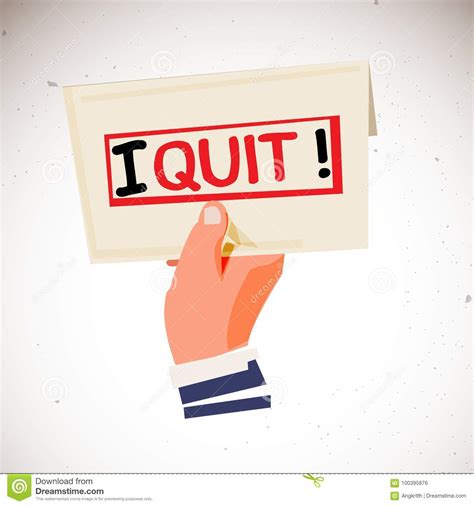 Resignation due to general reasons 1. Hand Holding Envelope With Text `I Quit` In Backside. Resignation Letter Concept Stock Vector ...