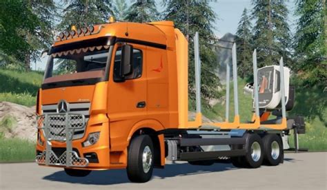 Mercedes Benz Actros 1845 Autoload Forestry Truck Fs19 Mod Mod
