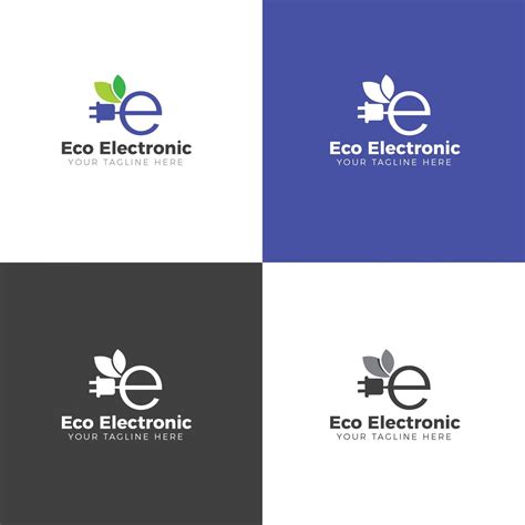 Eco Electronic Creative Logo Design Template 001905 Template Catalog